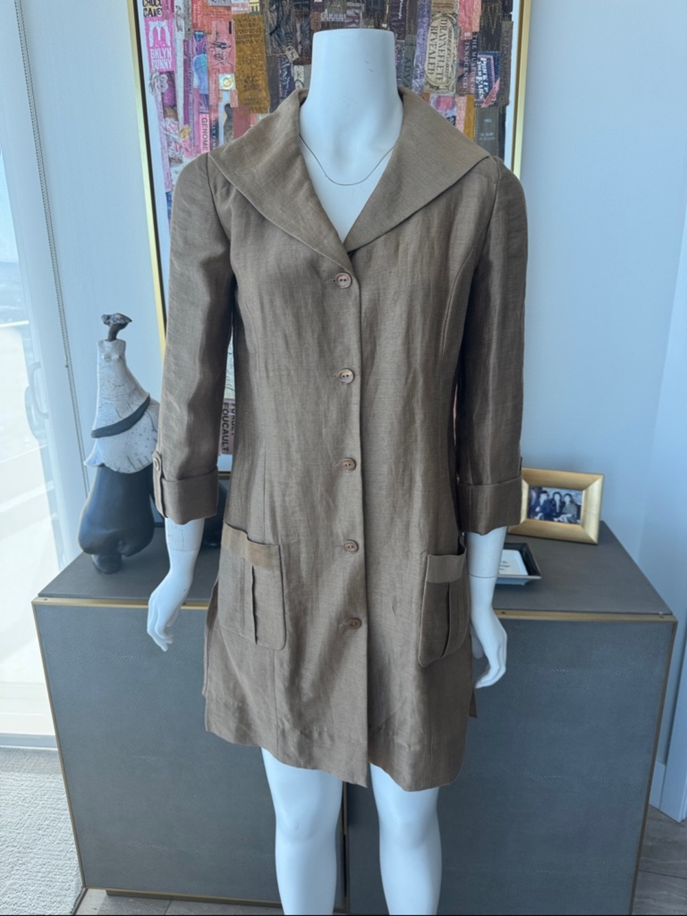 Tesori Linen Tunic/Jacket - never worn - "Eileen Fisher style"